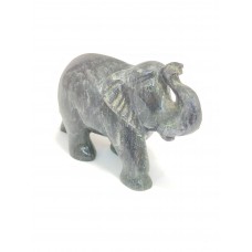 Handmade Figurine Animal Elephant Natural Blue Semi Precious Stone Gift Item C